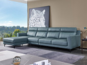 CBD 国际知名品牌 现代简约头层牛皮 进口天然云杉木柔软舒适靠包 1+3+右贵妃沙发组合（此产品有短途物流费）