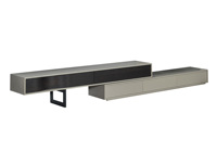 iLoven 意乐威 极简风格 五金脚+多层实木板 2.4米 拉伸电视柜