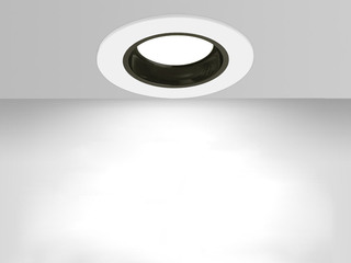  现代简约 6088防眩筒灯 压铸铝 2.5寸 白边 变色 功率7W（含光源）
