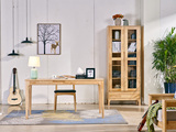 木之家 北欧风格 原木色 实木 1.2米书桌