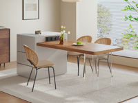 歌迪 极简风格 悬浮多功能伸缩岛台 灵活应用节省空间 双台面结构设计 大容量分区储物柜硬核收纳 防撞安全圆角工艺 透明亚克力桌脚 电力导轨插座 大小户型适配 岛台