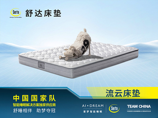 【现货】 流云系列 亲肤针织面料 舒柔海绵 1.8*2.0米 健康护脊邦尼尔弹簧 边缘加固 单面免翻设计 床垫