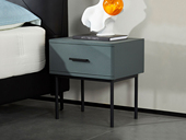 CBD 国际知名品牌 现代简约百搭款 柔润扪皮储物床头柜（颜色可定制 详情可咨询客服）（此产品有短途物流费）