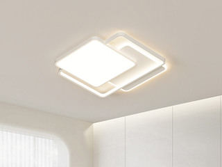 【包邮】 现代简约 铁+亚克力 客厅卧室系列 全屋套餐XY0268白-两室两厅-离线语音+遥控 白色 两室两厅(含光源 LED贴片)（内蒙古，新疆，西藏，青海，甘肃、宁夏等地区不包邮 运费请咨询客服）