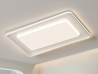 【包邮】 现代简约 铁+亚克力 客厅卧室系列 全屋套餐XY0229白-两室两厅-离线语音+遥控 白色 两室两厅(含光源 LED贴片)（内蒙古，新疆，西藏，青海，甘肃、宁夏等地区不包邮 运费请咨询客服）