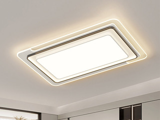 【包邮】 现代简约 铁+亚克力 客厅卧室系列 全屋套餐XY0221黑-两室一厅-三色变光 黑色 两室一厅(含光源 LED贴片)（内蒙古，新疆，西藏，青海，甘肃、宁夏等地区不包邮 运费请咨询客服）