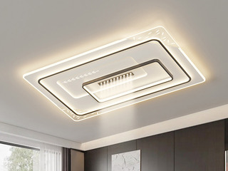 【包邮】 现代简约 铁+亚克力 客厅卧室系列 全屋套餐XY0226黑-两室两厅-离线语音+遥控 黑色 两室两厅(含光源 LED贴片)（内蒙古，新疆，西藏，青海，甘肃、宁夏等地区不包邮 运费请咨询客服）