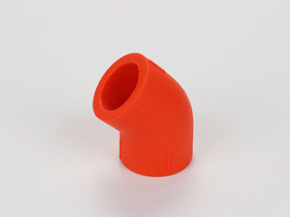 PP-R彩色水管 45°弯头 规格32 数量144个/箱 橙色