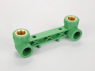 PP-R彩色水管 双螺纹内丝弯头 规格20*1/2 数量48个/箱 绿色