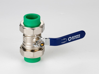 PP-R彩色水管 双活接铜球阀 规格25 数量24个/箱 绿色