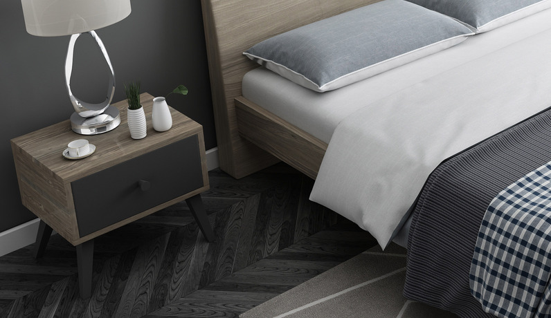 艺家 极简 5502床头柜 方脚