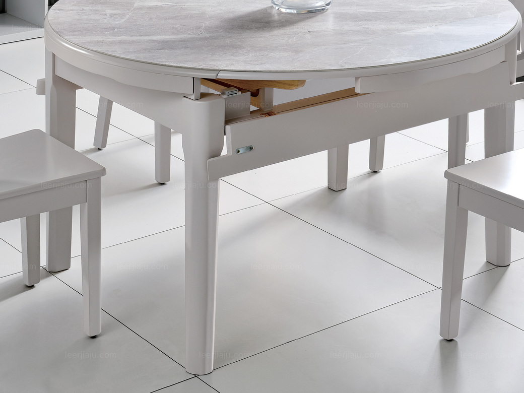 金莱克 现代简约 玻钢石 橡胶木坚固框架 跳台餐桌