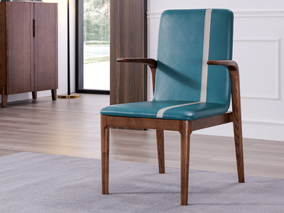  北欧风格 北美进口白蜡木 舒适软包坐垫 书椅