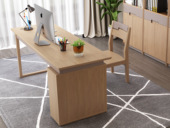 木之家 北欧风格 泰国进口橡胶木 1.2米书桌