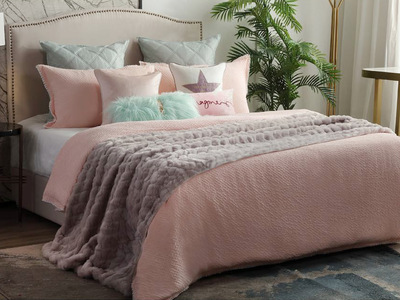  粉色之星 床品四件套（含1对枕套、1条被套、1条床单）（不含芯）