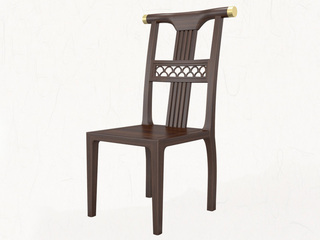  新中式 乌金木 JRZS-1005-餐椅