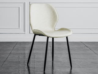  极简风格 优质皮艺 白色 餐椅（单把价格 需双数购买 单数不发货）